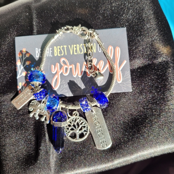 2 for 40Blue Bullet Pendant Charm bracelets - Picture 5 of 5